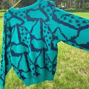 Vintage Sweater - Wide Sleeve - M